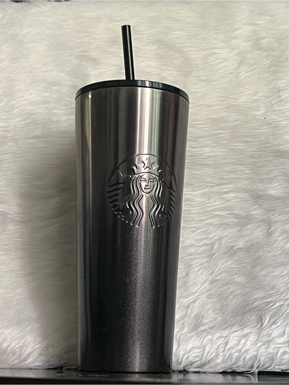Starbucks Gunmetal Stainless Steel Tumbler with Straw